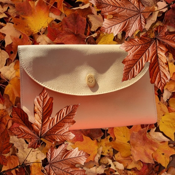 Aurate Tan Leather Jewlery Wallet with Gold Accents - Picture 1 of 10
